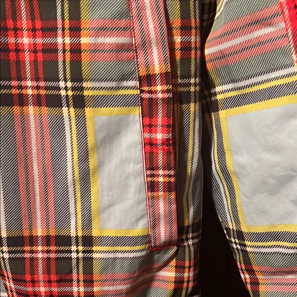 Red and White Plaid Hooded Jacket - Picture 3 of 6